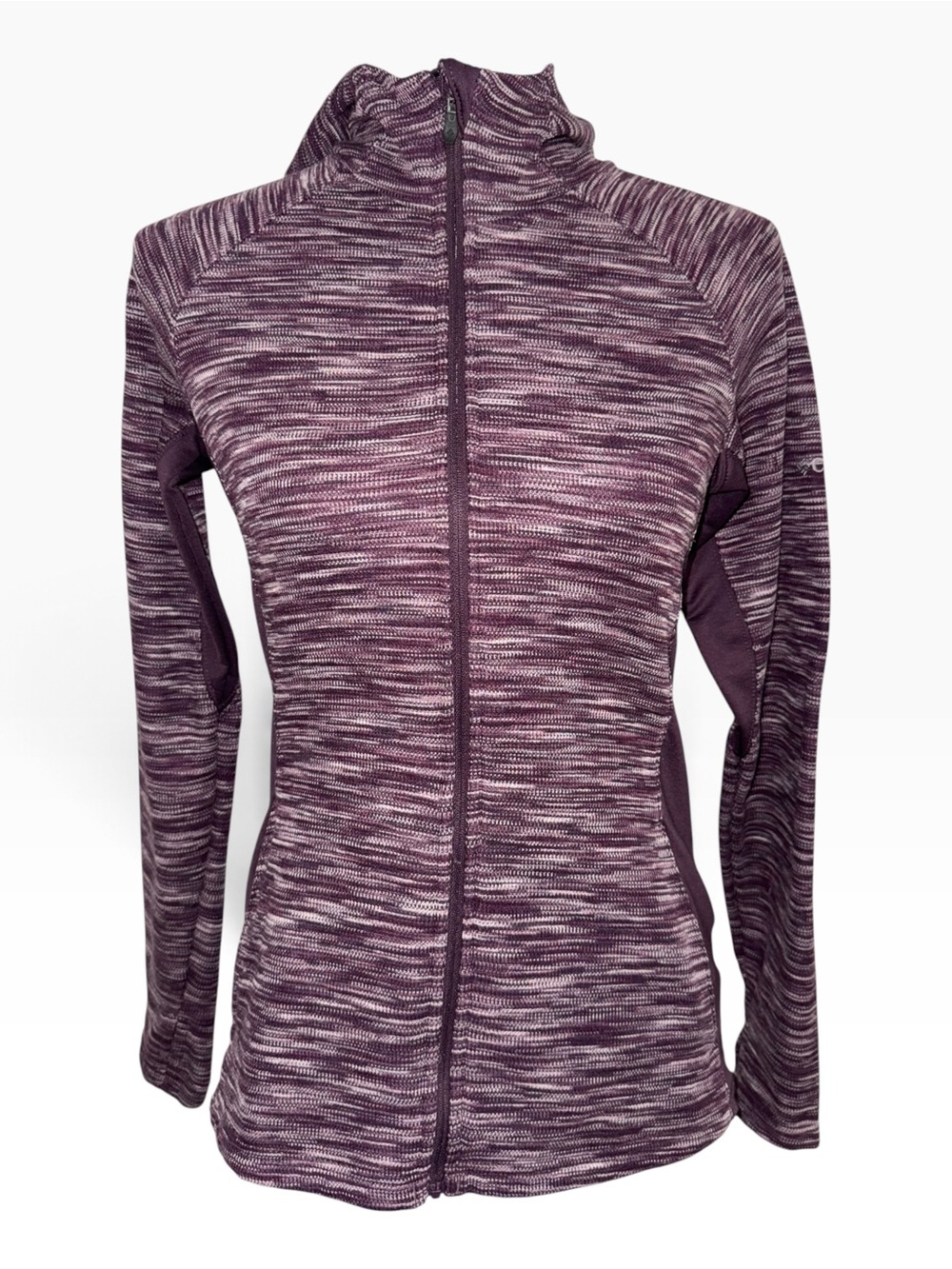 Columbia Women’s Small Purple Heathered Full Zip Hooded Active Jacket